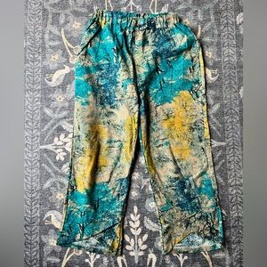 Pantalon boho eclectic tree elastic waist pants